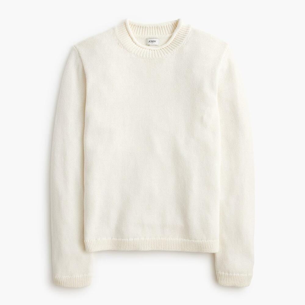 J.Crew Women's Ivory Classic Mockneck Sweater Size S NWT